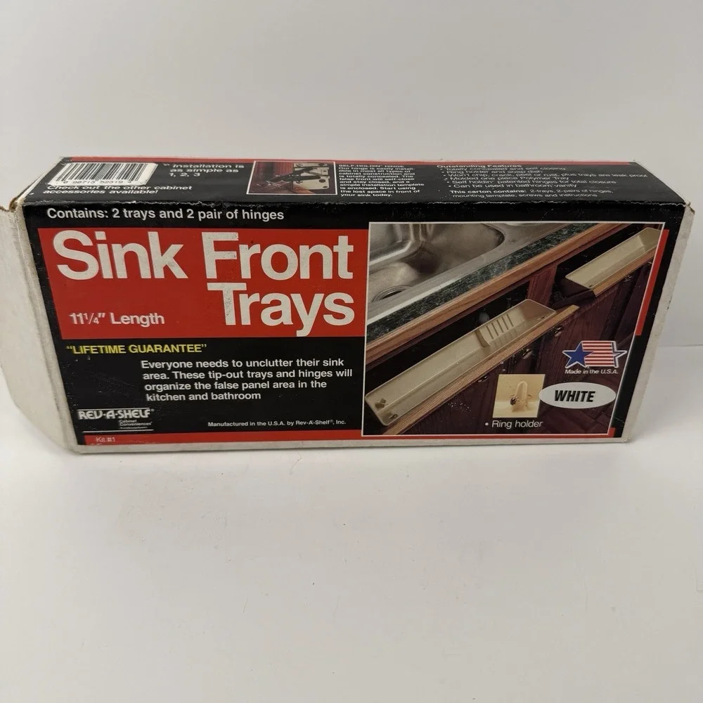 Rev A Shelf Kitchen Cabinet Pull Out Sink Front Trays Organizer New Open Box